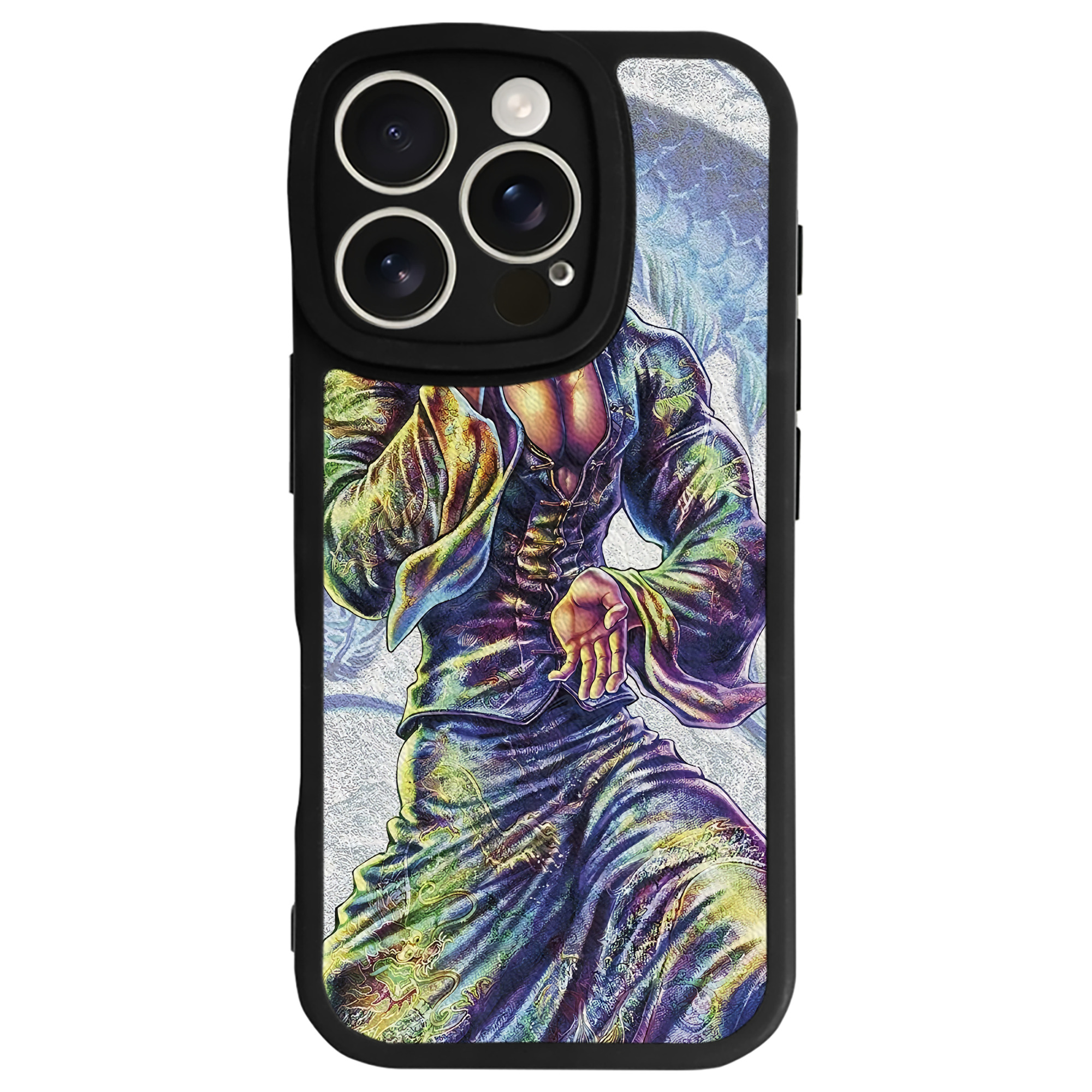 （画像用） 北斗の拳 Fist of the North Star 【iPhone 16シリーズ対応】シリコンスマホケース（レザー調） 材質：シリコン